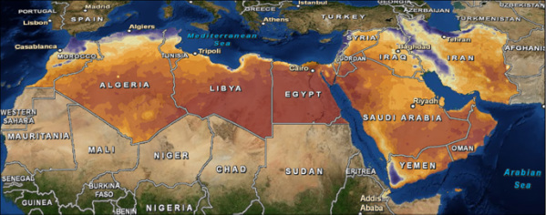 North Africa And The Middle East Geography